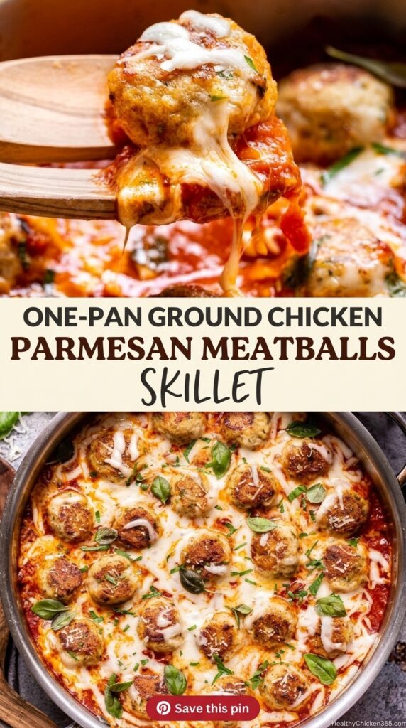 Ground Chicken Parmesan Meatballs Recipes