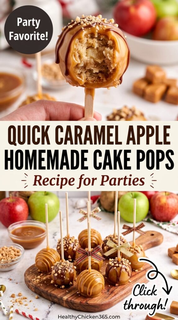Caramel Apple Homemade Cake Pops Recipes