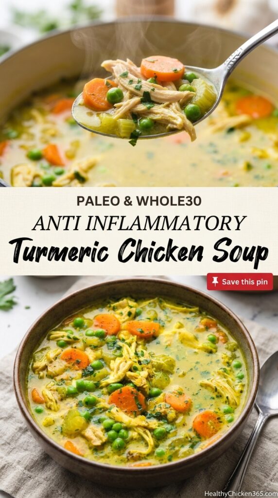 Anti Inflammatory Turmeric Chicken Soup